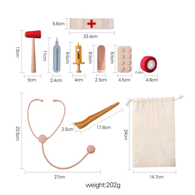 Children Play House Little Doctor Toy Doctor Stethoscope Educational Toy