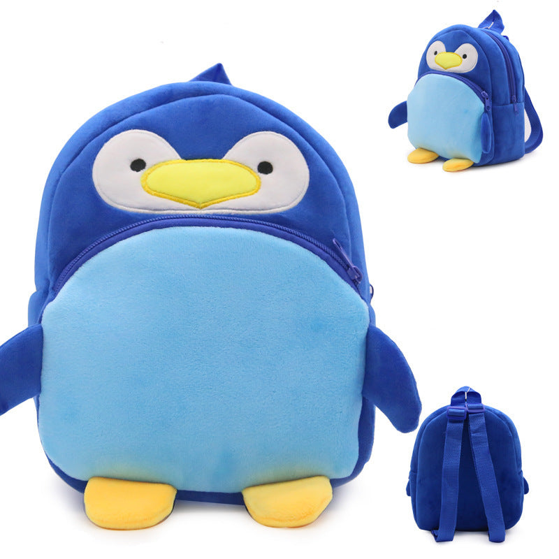 Baby boy and girl cute penguin backpack
